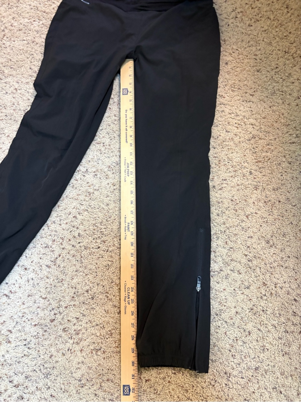 Lolë Women’s Black Technical Stretch Pants M Ankle Zip Travel Hiking - Picture 8 of 10